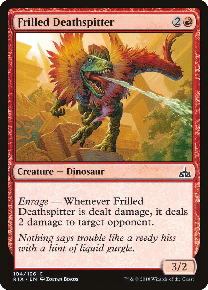 Frilled Deathspitter [Rivals of Ixalan] | Gate City Games LLC