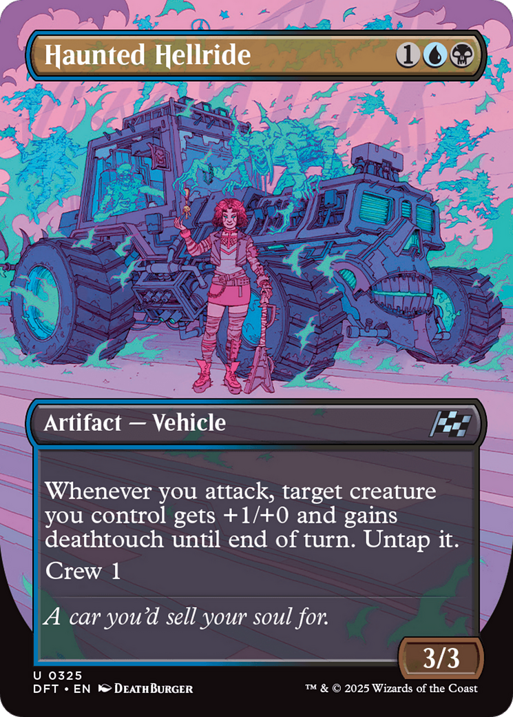 Haunted Hellride (Borderless) [Aetherdrift] | Gate City Games LLC
