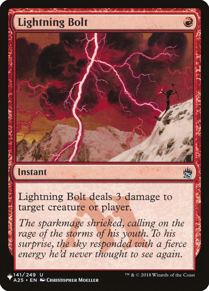 Lightning Bolt (141/249) [The List] | Gate City Games LLC