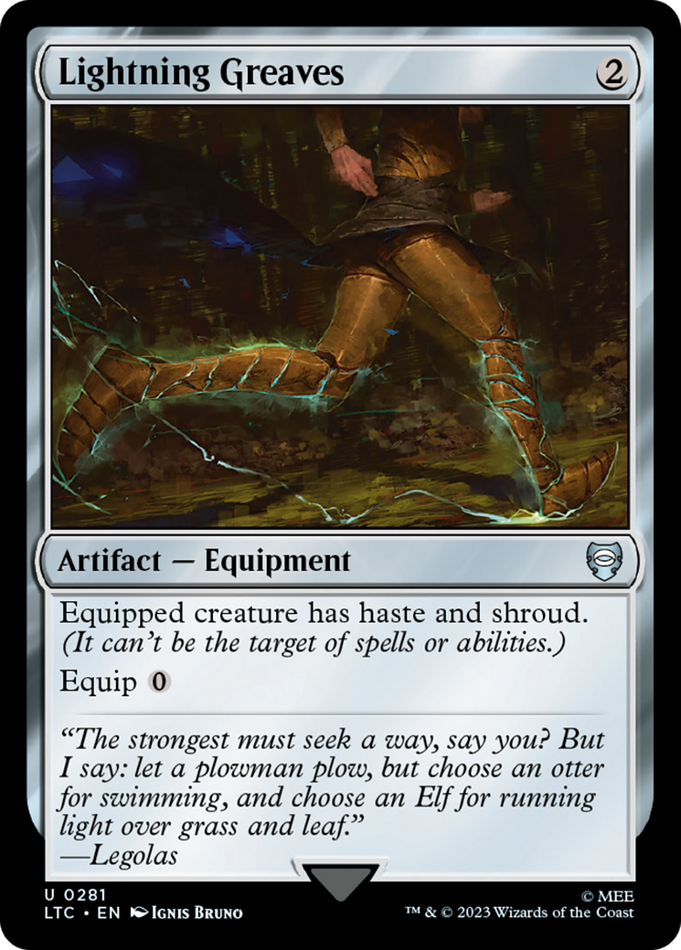 Lightning Greaves [The Lord of the Rings: Tales of Middle-Earth Commander] | Gate City Games LLC