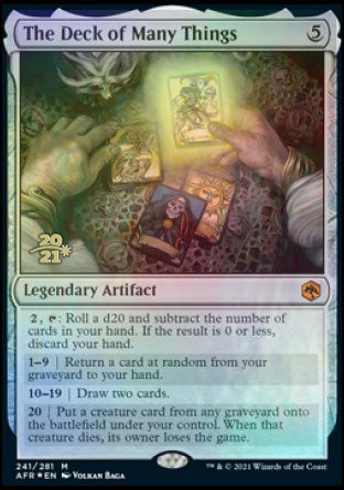 The Deck of Many Things [Dungeons & Dragons: Adventures in the Forgotten Realms Prerelease Promos] | Gate City Games LLC