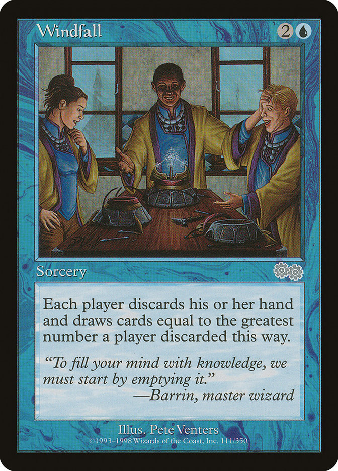 Windfall [Urza's Saga] | Gate City Games LLC