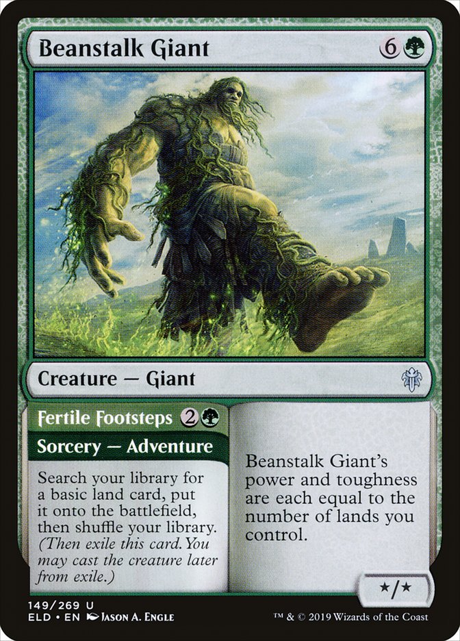 Beanstalk Giant // Fertile Footsteps [Throne of Eldraine] | Gate City Games LLC