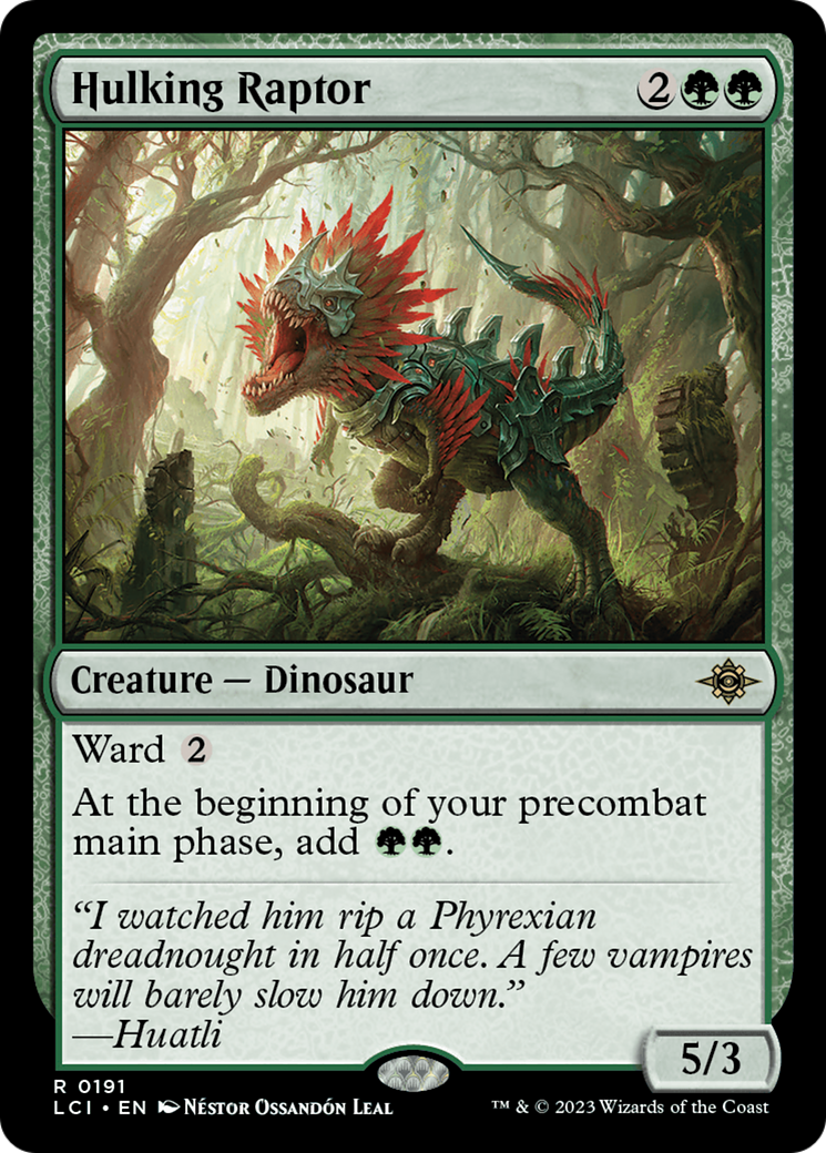 Hulking Raptor [The Lost Caverns of Ixalan] | Gate City Games LLC