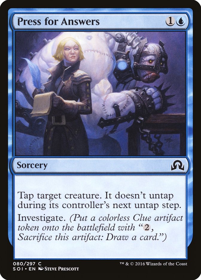 Press for Answers [Shadows over Innistrad] | Gate City Games LLC