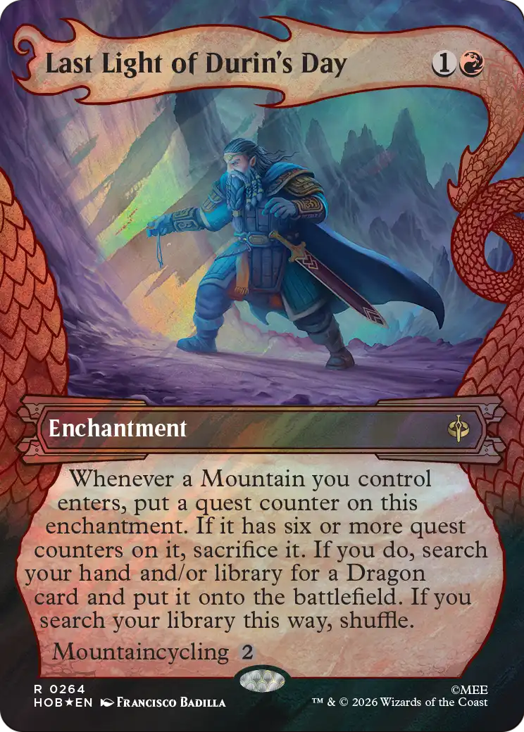 Last Light of Durin's Day (Showcase) (Surge Foil) [The Hobbit] | Gate City Games LLC