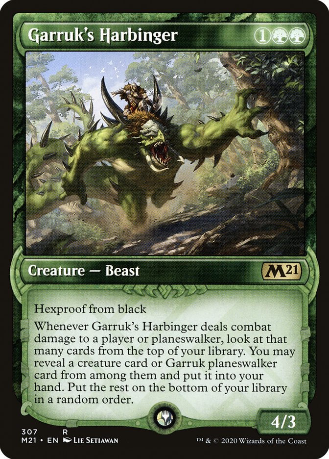Garruk's Harbinger (Showcase) [Core Set 2021] | Gate City Games LLC