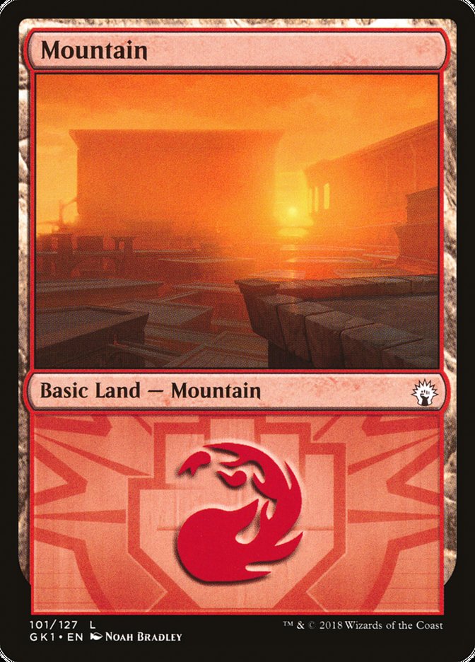 Mountain (101) [Guilds of Ravnica Guild Kit] | Gate City Games LLC