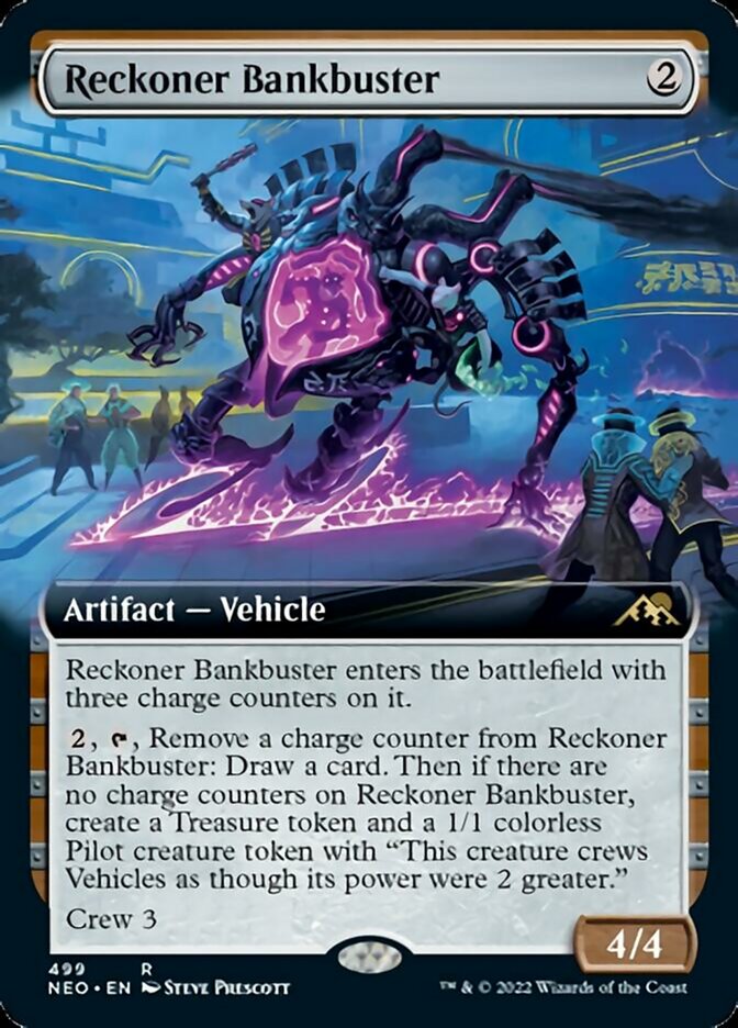 Reckoner Bankbuster (Extended Art) [Kamigawa: Neon Dynasty] | Gate City Games LLC