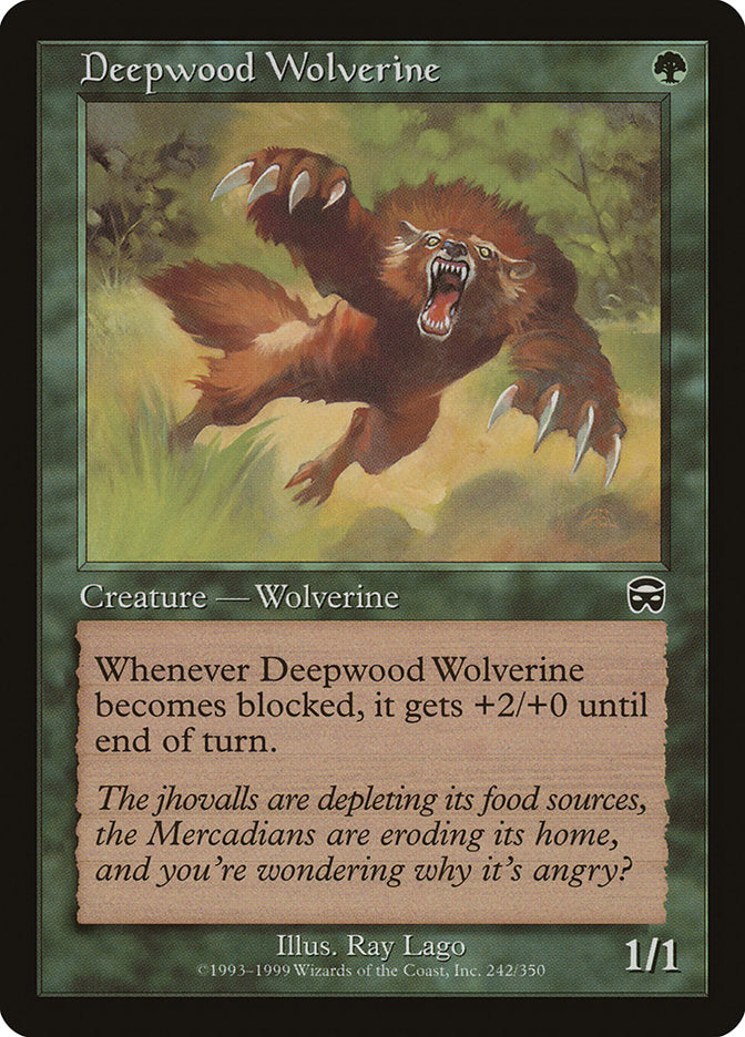 Deepwood Wolverine [Mercadian Masques] | Gate City Games LLC