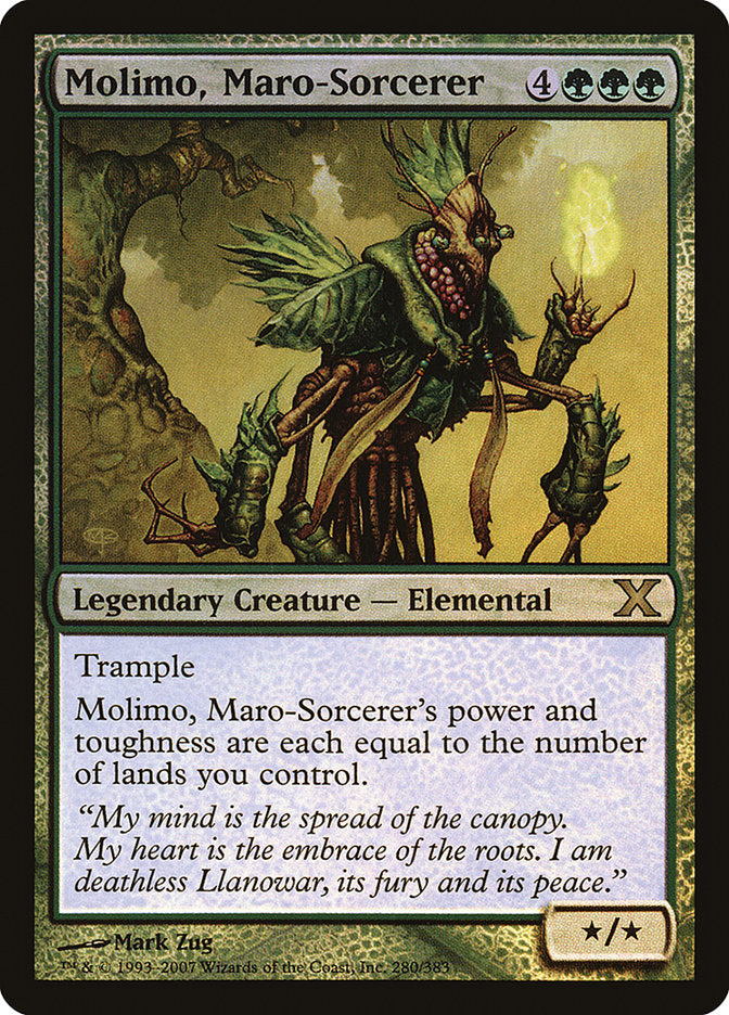 Molimo, Maro-Sorcerer (Premium Foil) [Tenth Edition] | Gate City Games LLC