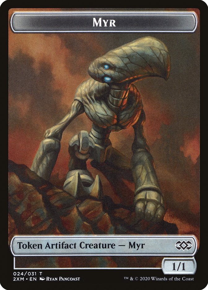 Cat // Myr (024) Double-Sided Token [Double Masters Tokens] | Gate City Games LLC