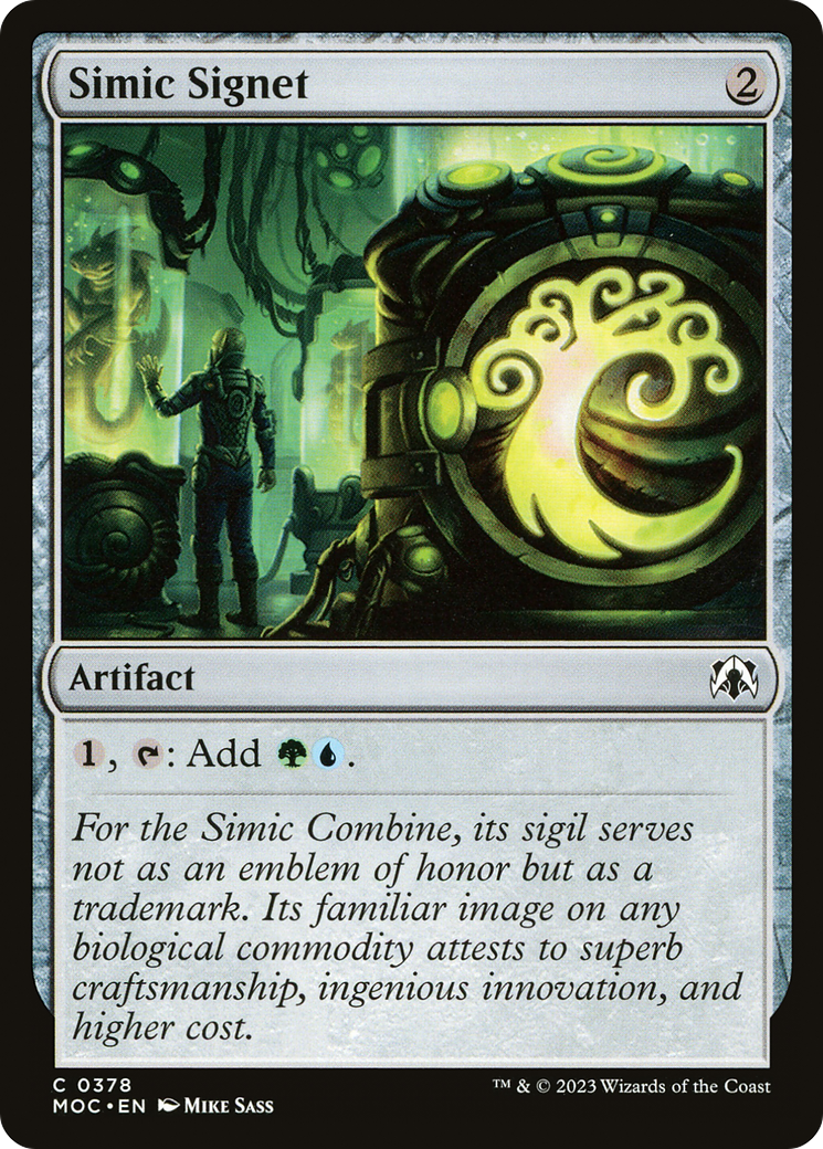 Simic Signet [March of the Machine Commander] | Gate City Games LLC
