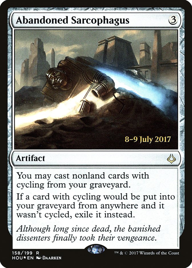 Abandoned Sarcophagus [Hour of Devastation Prerelease Promos] | Gate City Games LLC