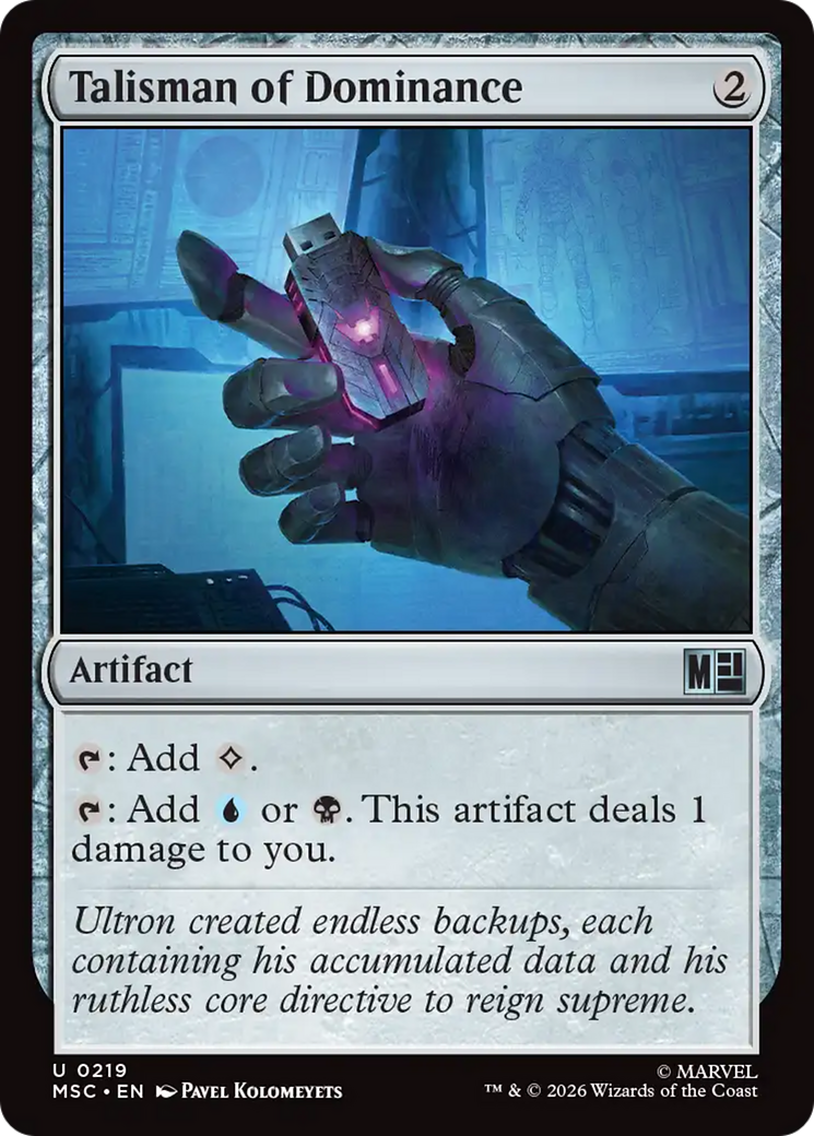 Talisman of Dominance (Surge Foil) [Marvel Super Heroes Commander] | Gate City Games LLC