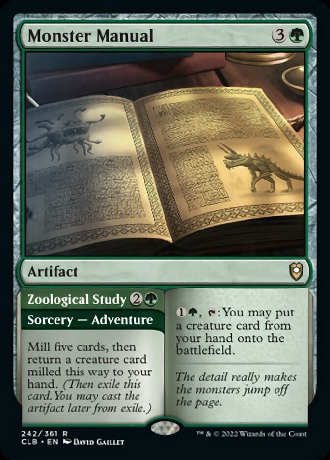 Monster Manual // Zoological Study [Commander Legends: Battle for Baldur's Gate] | Gate City Games LLC