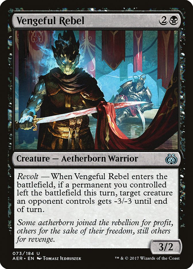 Vengeful Rebel [Aether Revolt] | Gate City Games LLC