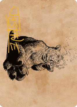 Wilson, Refined Grizzly Art Card (Gold-Stamped Signature) [Commander Legends: Battle for Baldur's Gate Art Series] | Gate City Games LLC