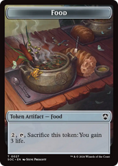 Elemental (0020) // Food Double-Sided Token [Secrets of Strixhaven Commander Tokens] | Gate City Games LLC