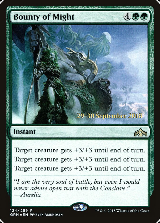 Bounty of Might [Guilds of Ravnica Prerelease Promos] | Gate City Games LLC