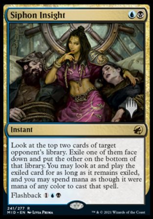 Siphon Insight (Promo Pack) [Innistrad: Midnight Hunt Promos] | Gate City Games LLC