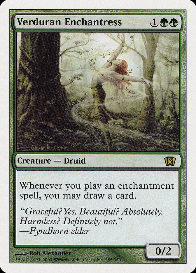 Verduran Enchantress [Eighth Edition] | Gate City Games LLC