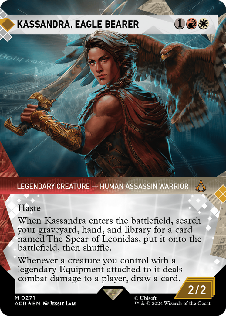 Kassandra, Eagle Bearer (Showcase) (Textured Foil) [Assassin's Creed] | Gate City Games LLC