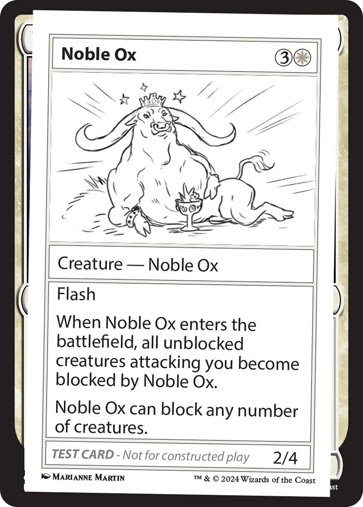 Noble Ox [Mystery Booster 2 Playtest Cards] | Gate City Games LLC