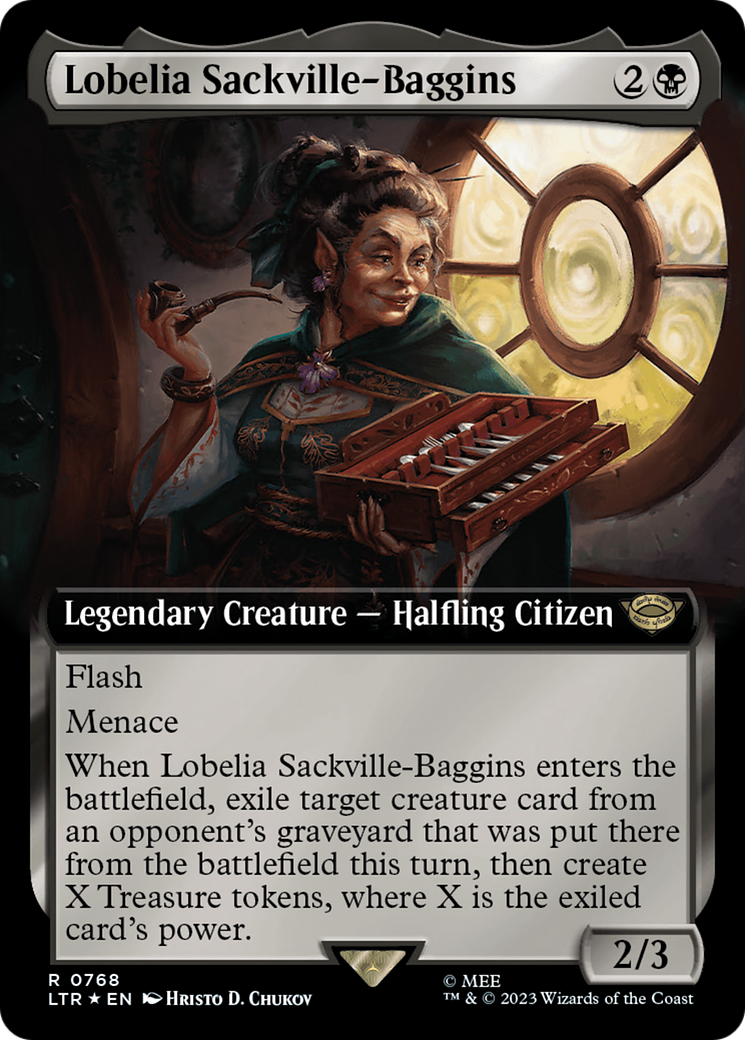 Lobelia Sackville-Baggins (Extended Art) (Surge Foil) [The Lord of the Rings: Tales of Middle-Earth] | Gate City Games LLC