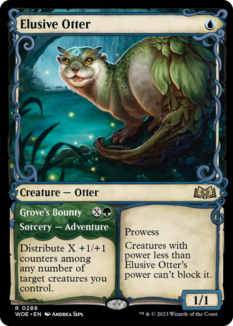 Elusive Otter // Grove's Bounty (Showcase) [Wilds of Eldraine] | Gate City Games LLC