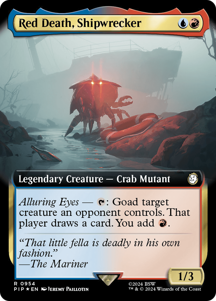 Red Death, Shipwrecker (Extended Art) (Surge Foil) [Fallout] | Gate City Games LLC