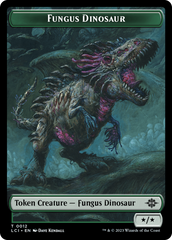 Fungus Dinosaur // Gnome Soldier Double-Sided Token [The Lost Caverns of Ixalan Tokens] | Gate City Games LLC