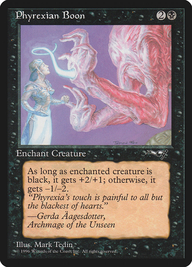 Phyrexian Boon (Person on the Left) [Alliances] | Gate City Games LLC