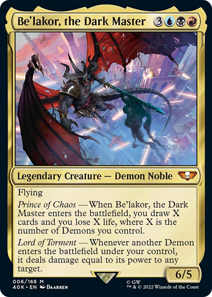 Be'lakor, the Dark Master (Surge Foil) [Warhammer 40,000] | Gate City Games LLC