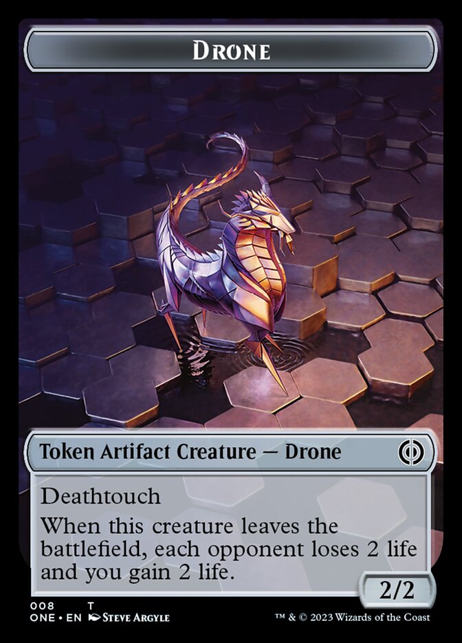 Drone Token [Phyrexia: All Will Be One Tokens] | Gate City Games LLC