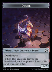 Rebel // Drone Double-Sided Token [Phyrexia: All Will Be One Tokens] | Gate City Games LLC