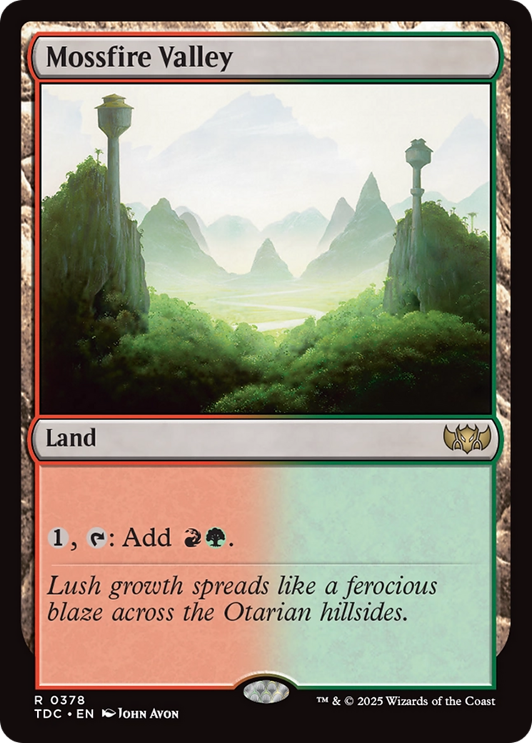 Mossfire Valley [Tarkir: Dragonstorm Commander] | Gate City Games LLC