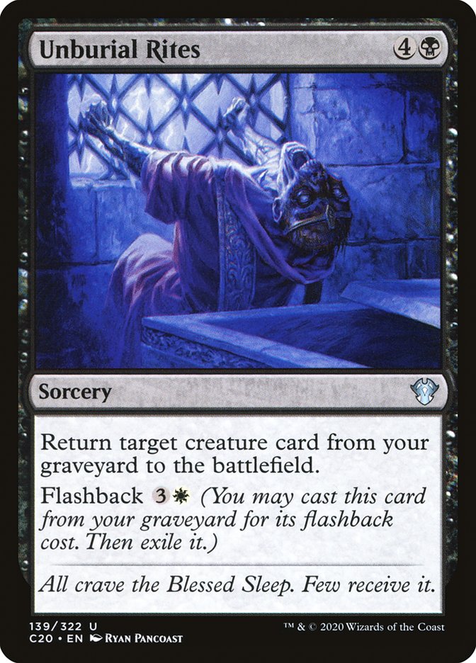 Unburial Rites [Commander 2020] | Gate City Games LLC