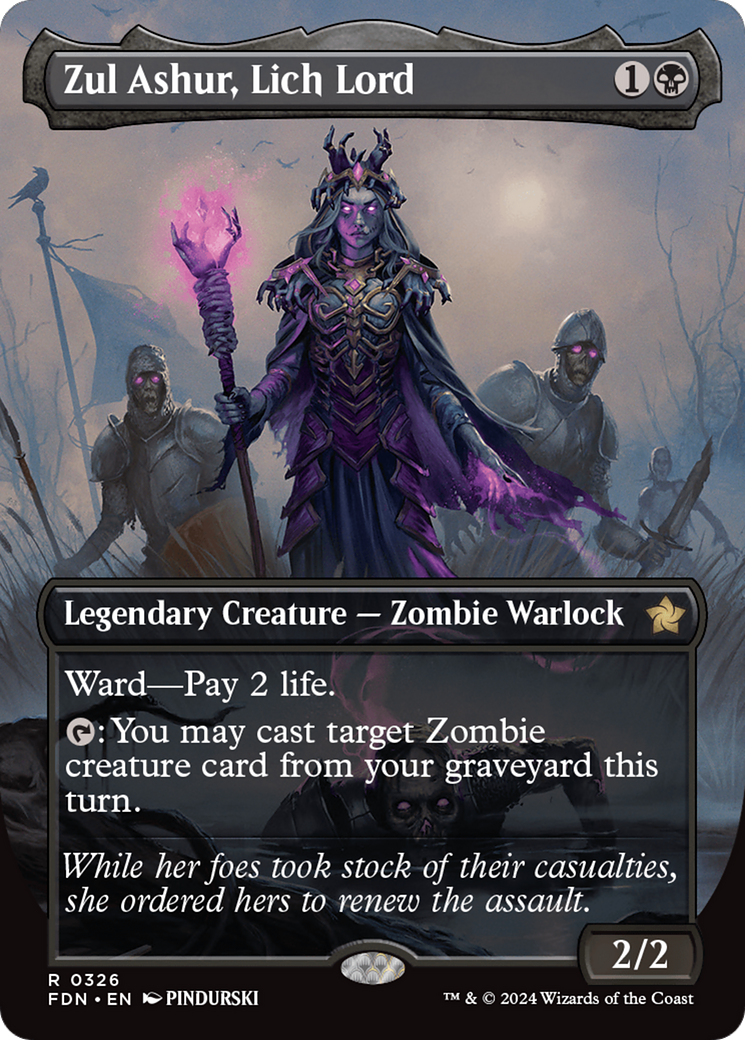 Zul Ashur, Lich Lord (Borderless) [Foundations] | Gate City Games LLC