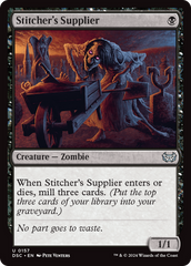 Stitcher's Supplier [Duskmourn: House of Horror Commander] | Gate City Games LLC