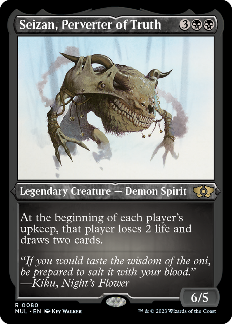 Seizan, Perverter of Truth (Foil Etched) [Multiverse Legends] | Gate City Games LLC