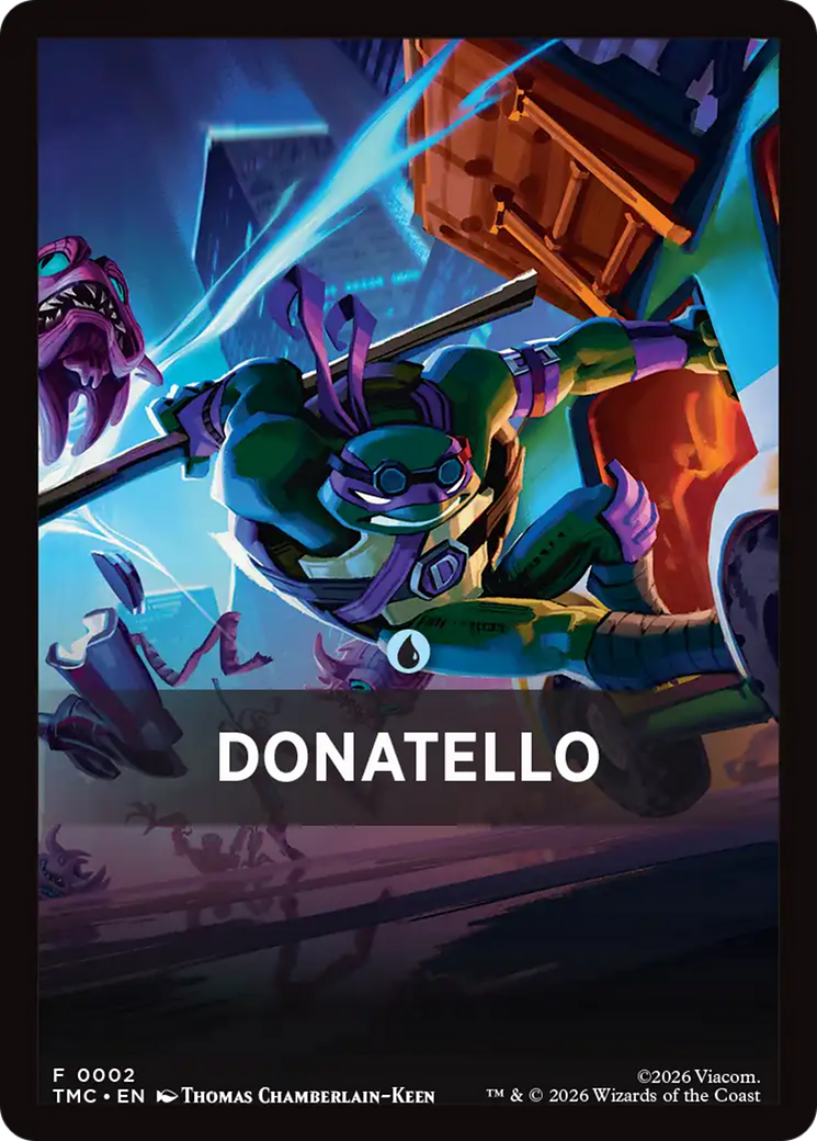 Donatello Theme Card [Teenage Mutant Ninja Turtles Commander Tokens] | Gate City Games LLC