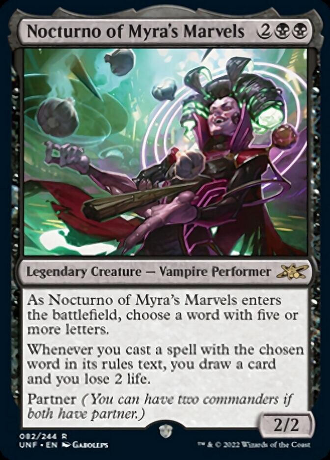 Nocturno of Myra's Marvels [Unfinity] | Gate City Games LLC