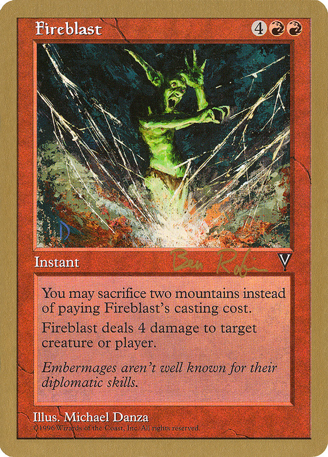 Fireblast (Ben Rubin) [World Championship Decks 1998] | Gate City Games LLC