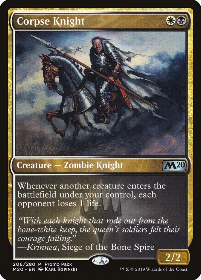 Corpse Knight (Promo Pack) [Core Set 2020 Promos] | Gate City Games LLC