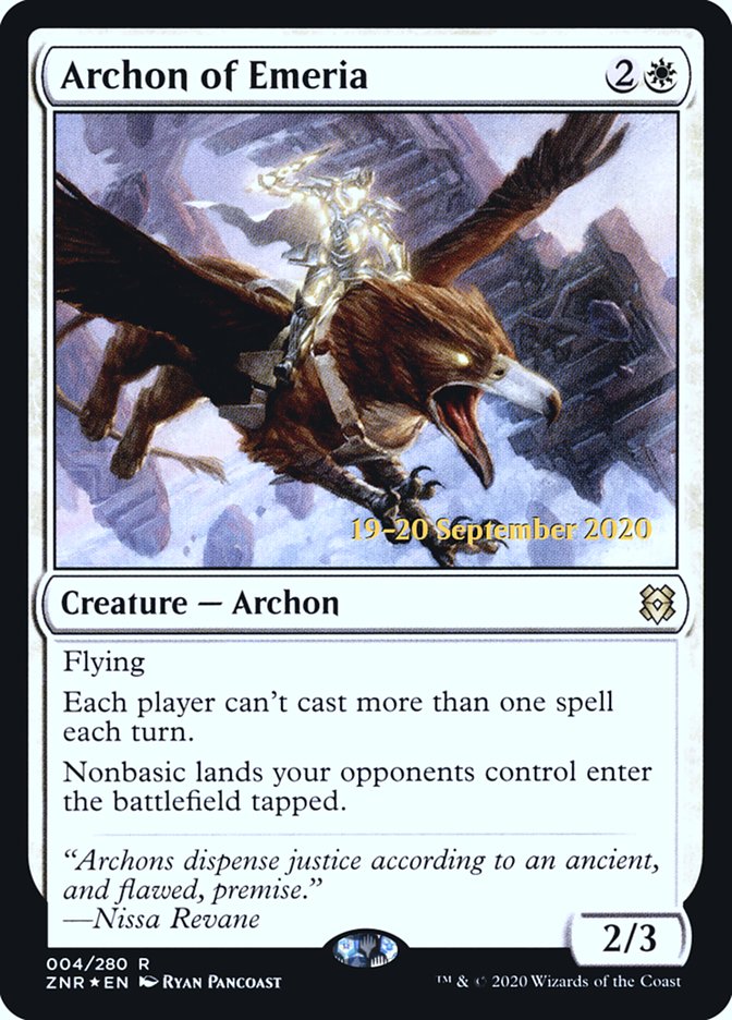 Archon of Emeria [Zendikar Rising Prerelease Promos] | Gate City Games LLC