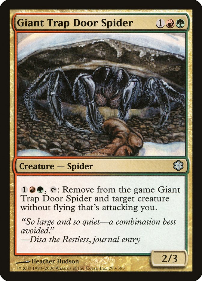 Giant Trap Door Spider [Coldsnap Theme Decks] | Gate City Games LLC