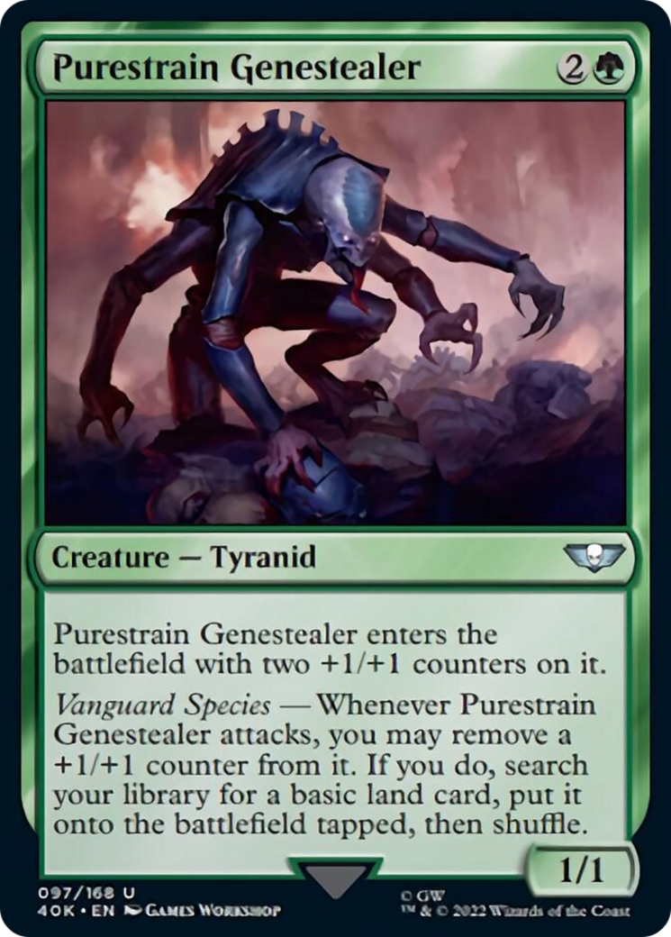 Purestrain Genestealer (Surge Foil) [Warhammer 40,000] | Gate City Games LLC