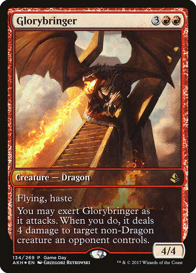 Glorybringer (Game Day) [Amonkhet Promos] | Gate City Games LLC