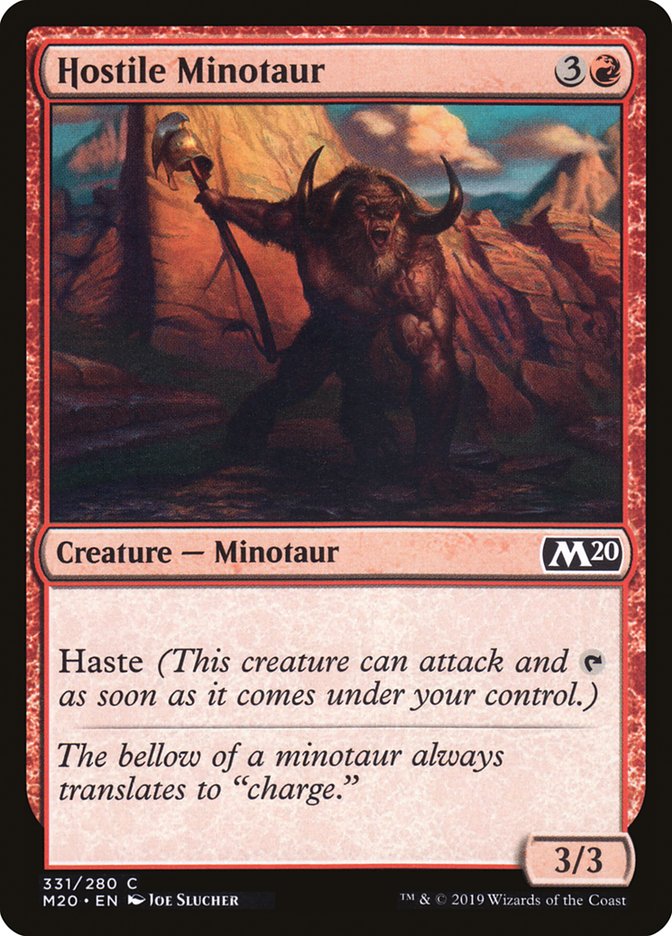 Hostile Minotaur [Core Set 2020] | Gate City Games LLC